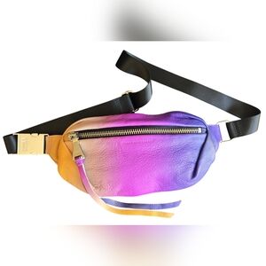 NWOT Aimee Kestenberg Milan Leather Bum Bag fanny pack ombre purple